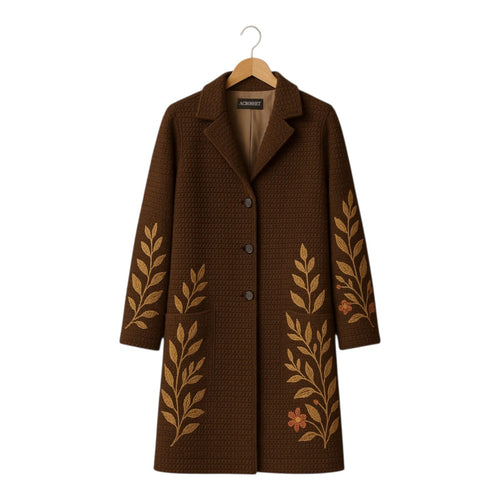 ACROSHET Embroidered Coat
