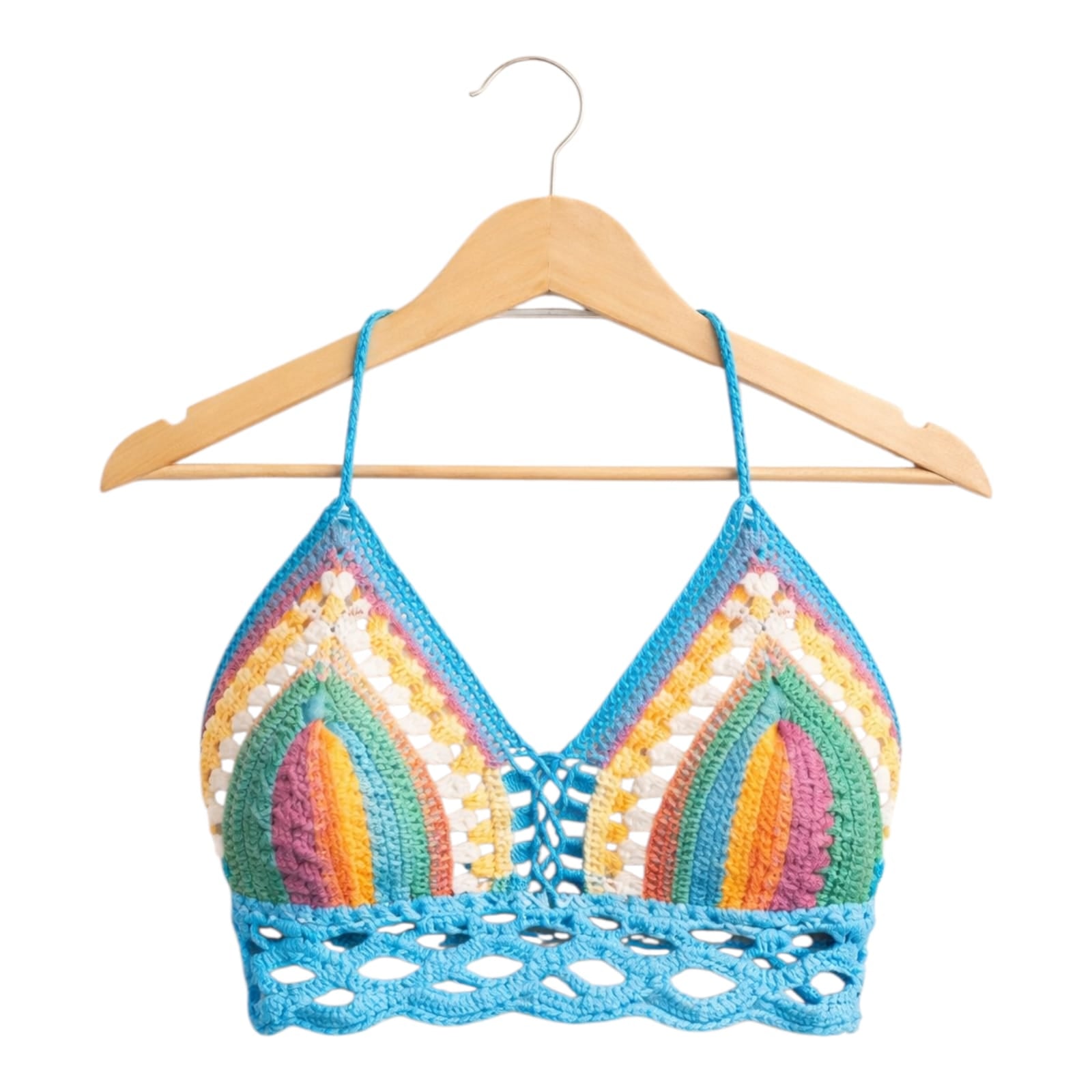 Cielo Arcoíris Crochet Bralette